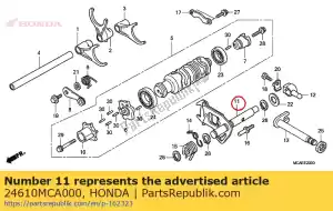 honda 24610MCA000 arm comp., gearshift - Bottom side