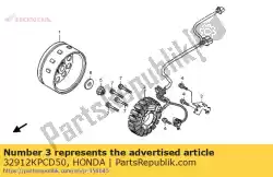 Here you can order the clamper,cord from Honda, with part number 32912KPCD50: