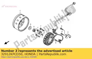 Honda 32912KPCD50 clamper, cordon - La partie au fond