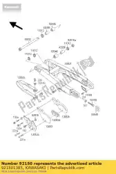 Here you can order the bolt,8x55 from Kawasaki, with part number 921501385: