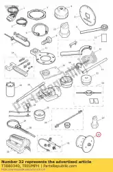 Here you can order the greasing tool, eccentric brg from Triumph, with part number T3880340: