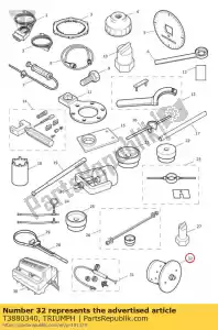 triumph T3880340 greasing tool, eccentric brg - Bottom side