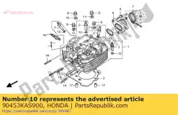 Qui puoi ordinare rondella, 10x25x4 da Honda , con numero parte 90453KAS900: