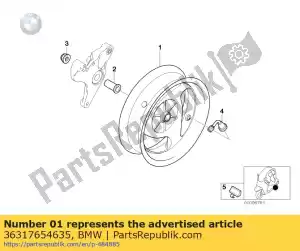 bmw 36317654635 achterwiel 3,50x12 - Bottom side