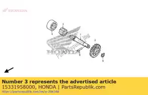 Honda 15331958000 rotor, bomba de óleo interna - Lado inferior