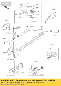 kawasaki 460121273 alça de suporte, upp vn800-b1 - Lado inferior