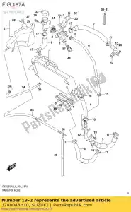 suzuki 1788048H10 pipe comp,cyl head outlet - Bottom side