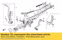 46513GC4830, Honda, arbre, pivot de frein honda cr  r r2 cr80r 80 , Nouveau