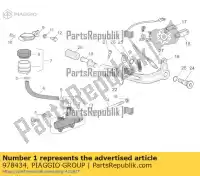 978434, Piaggio Group, tylny cylinder g?ówny moto-guzzi bellagio griso griso s e zgulsg01 zgulsu02 940 1200 2007 2015 2016 2017, Nowy