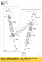 490781065, Kawasaki, veermotor klep, i kawasaki klr  b c a kl650 kl600 klr600 klr500 klr650 tengai klr650c 600 650 500 , Nieuw