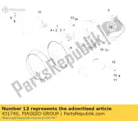 431740, Piaggio Group, parafuso     , Novo