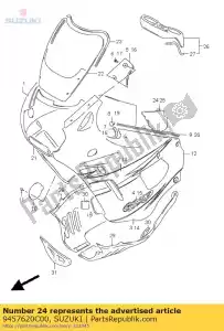 Suzuki 9457620C00 almofada - Lado inferior