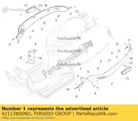 62113800ND, Piaggio Group, coperchio laterale destro     , Nuovo