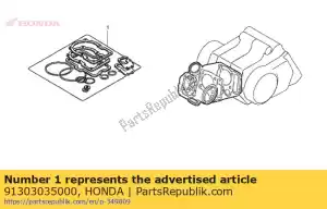 honda 91303035000 emballage, caoutchouc, 16 mm - La partie au fond