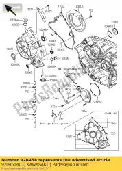 Here you can order the bearing-ball from Kawasaki, with part number 920451403: