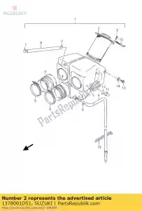 Suzuki 1378001D51 filtr, powietrze - Dół