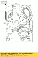 430821065, Kawasaki, Klocki hamulcowe kawasaki kmx  b a kmx125 lw sw 125 , Nowy