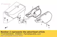 77101KA3830, Honda, brak opisu w tej chwili honda cr 125 250 1985 1986, Nowy