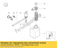 61662329452, BMW, windshield cleaning container bmw c1 125 200 2000 2001 2002 2003 2004, New