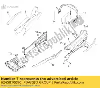 6245870090, Piaggio Group, Painel de proteção lh piaggio x 125 150 2006, Novo