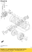 2120012K100A0, Suzuki, conjunto de engrenagens, acionado primário suzuki gsxr150rfx gsxr150rf gsxs125mlx gsxs125ml gsxr125xa gsxs125xa gsxr125a 150 125 , Novo