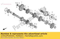 Here you can order the collar, 25mm from Honda, with part number 23442MJ0000: