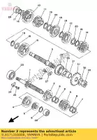 1LX171310000, Yamaha, engrenagem, 3º pinhão yamaha yz 125, Novo