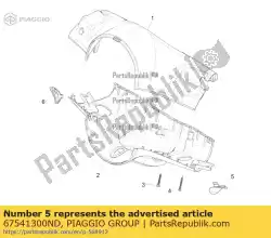 Tutaj możesz zamówić wtyczka lewa od Piaggio Group , z numerem części 67541300ND: