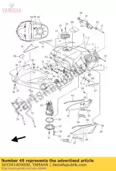 Here you can order the damper, plate 5 from Yamaha, with part number 5VY2414P0000: