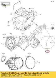 Aquí puede pedir elemento-filtro de aire kx85cef de Kawasaki , con el número de pieza 110130736: