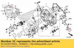 oring, 9. 8x2. 4 van Honda, met onderdeel nummer 91302KYJ901, bestel je hier online: