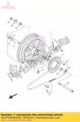 Here you can order the sprocket driven from Yamaha, with part number 5D7F54480000: