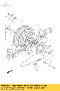 yamaha 5D7F54480000 sprocket driven - Bottom side