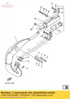 2HH146100000, Yamaha, uitlaatpijp 1 yamaha yz 250, Nieuw