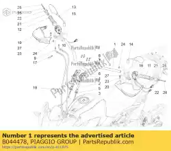stuur van Piaggio Group, met onderdeel nummer B044478, bestel je hier online: