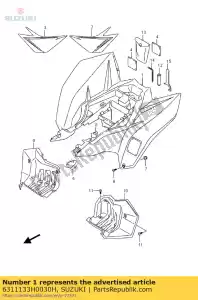 Suzuki 6311133H0030H parafango posteriore - Il fondo