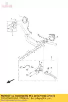 1B1H39800100, Yamaha, Front stop switch assy yamaha cw yzf r 50 125 2005 2007 2008 2009 2010 2011 2013 2016, New