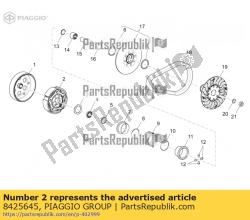 Aprilia 8425645, Embrayage centrifuge assy, OEM: Aprilia 8425645