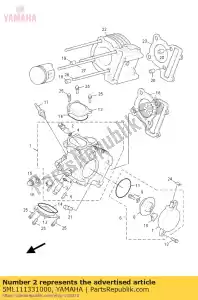 yamaha 5ML111331000 guide, intake valve - Bottom side