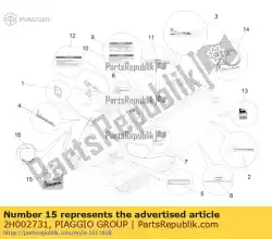 Tutaj możesz zamówić tabliczka znamionowa 50 od Piaggio Group , z numerem części 2H002731: