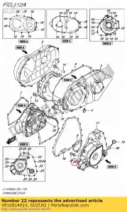 Suzuki 0916814014 joint, 14x18x1. - La partie au fond