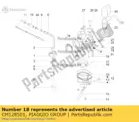 CM128501, Piaggio Group, Brandstof sluiten naald aprilia derbi gilera piaggio vespa  atlantis atlantis bullet atlantis bullet e atlantis city atlantis o atlantis red bullet e atlantis two chic e boulevard diesis dna et fly free gp gp series hexagon ice lbmc25e0, lbmc25e1 lbmc50100, lbmc50101 lbmc50200, , Nieuw