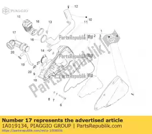 Piaggio Group 1A019134 manicotto dep/carbur. - Bottom side