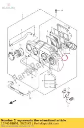dop, luchtfilter van Suzuki, met onderdeel nummer 1374018H01, bestel je hier online: