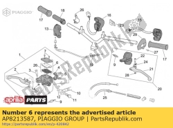 Aprilia AP8213587, Pumpendeckel, OEM: Aprilia AP8213587