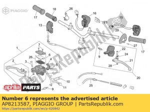 aprilia AP8213587 pokrywa pompy - Dół