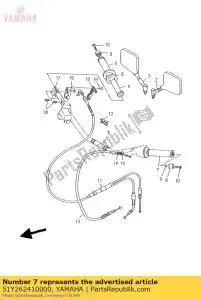 yamaha 51Y262410000 agarre (l.h) - Lado inferior