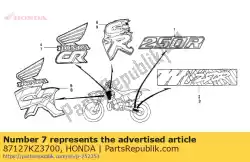 Here you can order the mark,l. Radiator s from Honda, with part number 87127KZ3700: