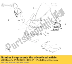 Aprilia 2B002695, Arbusto, OEM: Aprilia 2B002695