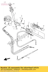 yamaha 36Y262460000 fin, agarre - Lado inferior